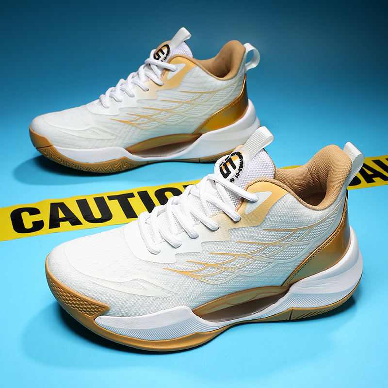 Zapatos de baloncesto de fricción sonora de verano, zapatos de malla transpirables, zapatos deportivos casuales de luz nocturna para hombres, zapatos de moda para hombres