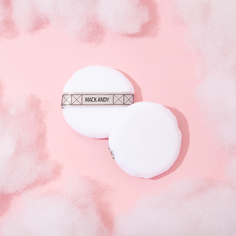 玛可安迪轻盈棉柔粉扑干湿两用手工编制舒适抓粉抖音快手一件代发