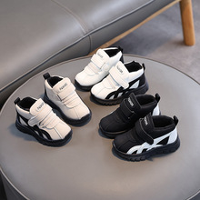 男童休闲鞋时尚百搭2025春季软底防滑儿童韩版魔术贴中邦板鞋潮鞋