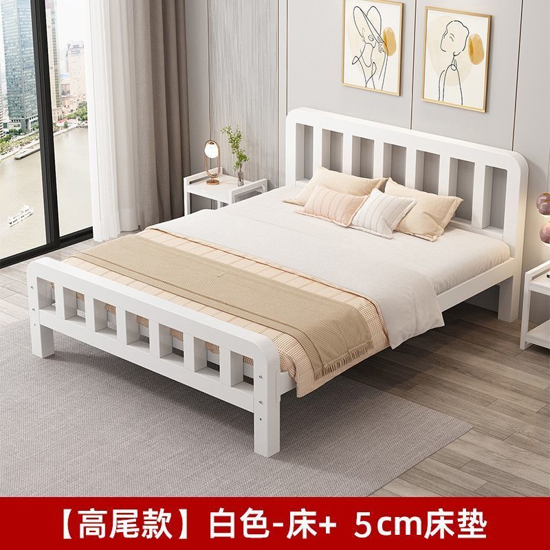 铁艺床加固加厚双人床1.8铁床单人1.0米铁架床现代简约1.5m家用|undefined