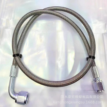 汽车改装12‘’-60‘’AN4PTFE不锈钢丝编织涡轮机油进料油管