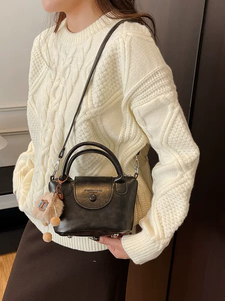 Korean-Style Retro Handbag for Women 2026 New Model Cross-Border Winter Versatile Fashion Shoulder Commuter High-End Small Square Bag
