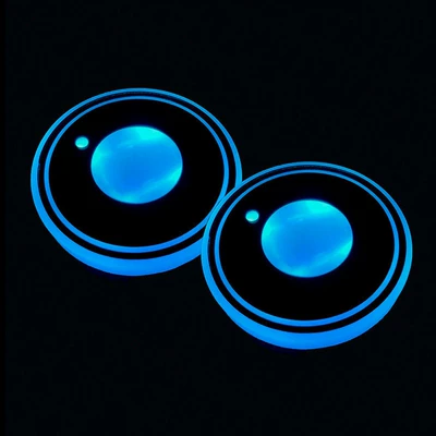 Other Automotive Interior Supplies Cup Mat Interior Anti-Slip Mat - planet-cup-2-pack-car-colorful-water-coasters-led-smart-sensor-ambient-light