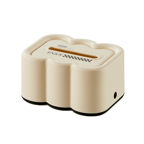 Cream style wall-mounted tissue box art high-looking ins tissue box living room bathroom French cloud storage box