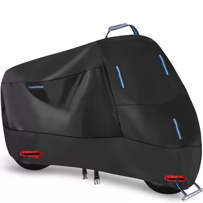 sun-proof snow-proof dust-proof reflective | Car clothing - black-m-blue-reflective-strips
