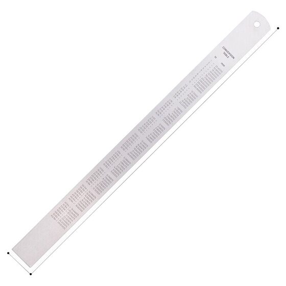 Deli stainless steel ruler metal steel ruler long ruler 15/20/30/50cm scale long iron ruler ruler