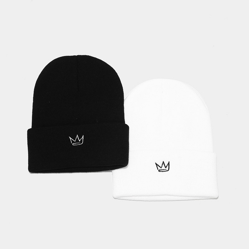 126g Weight Wool Cap Hats Type Daily Occasion Acrylic Material Letter, Rose Pattern Autumn Season Women'S Gender Embroidery Design Fashion Style Crimping Rim Women's Fashion Letter Rose Embroidery Crimping Wool Cap 2