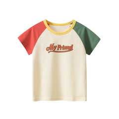 27kidsクロスボーダー童装2024夏児童半袖tシャツ男の子服シャツ