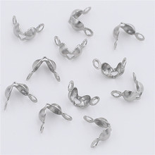 批发不锈钢珍珠项链收尾扣豆包扣diy饰品配件制作手链项饰材料