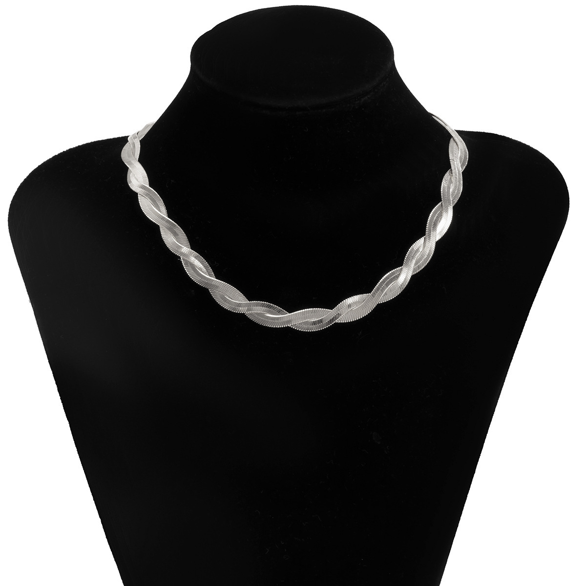 Style Simple Géométrique Acier Inoxydable Placage Chaîne Collier display picture 2