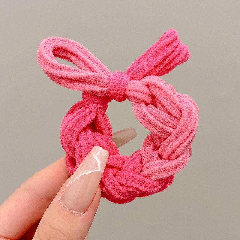 Perlas de terciopelo de alta sensación, anillo de cabello de intestino grande, temperamento femenino elegante, cuerda de cabello de cola de caballo baja, cuerda de cabello de alta elasticidad no dañada
