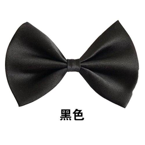 Bow tie groom wedding wedding bachelor black red formal solid color men's suit bow tie tie