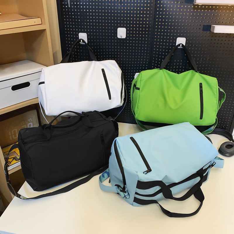 2024 color brillante, bolsa de viaje de pareja, separación seca y húmeda, cinturón independiente de almacenamiento de zapatos, bolsa deportiva casual