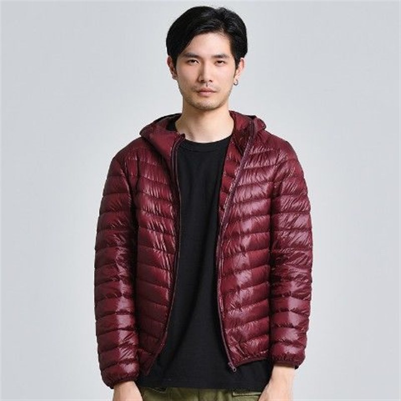 Chaqueta de algodón de terciopelo ligero anti-temporada de celebridades de Internet Chaqueta de algodón ligera delgada delgada con cuello alto para hombre