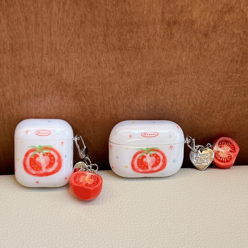 Star Tomato AirPods 4 protective case is suitable for Apple Pro 2nd generation Bluetooth AirPods Pro 3 earphone case Star Tomato AirPods 4 protective case is suitable for Apple Pro 2nd generation Bluetooth AirPods Pro 3 earphone case
