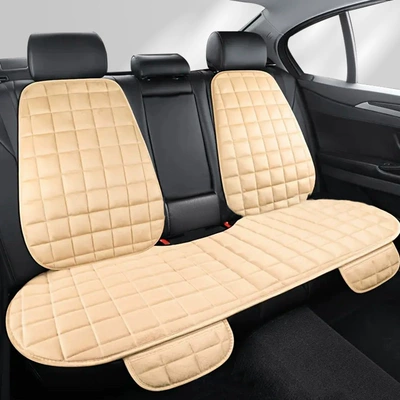 Seat cushion, seat cover — Universal Single Piece Three-Piece Set - beige-rear-seats-all-with-backrests-universal