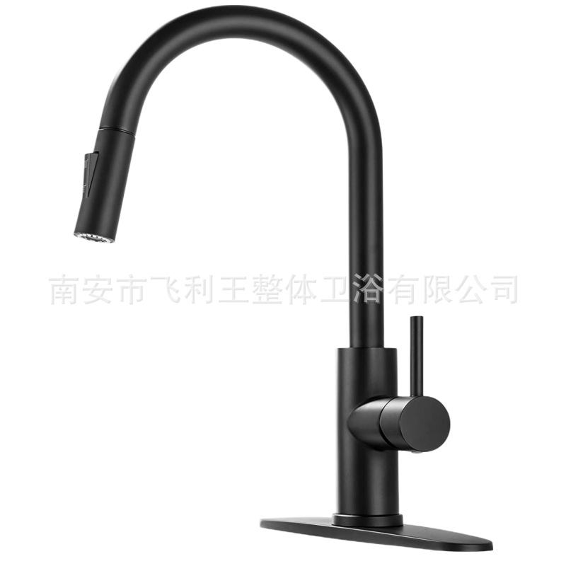 Comercio exterior transfronterizo 304 de acero inoxidable fregadero de la cocina caliente y fría grifo del fregadero del hogar