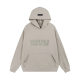 FOG Flocking ESSENTIALS Season 8 Double Line High Street Loose Printed Couple Velvet Hooded Sweater Jacket