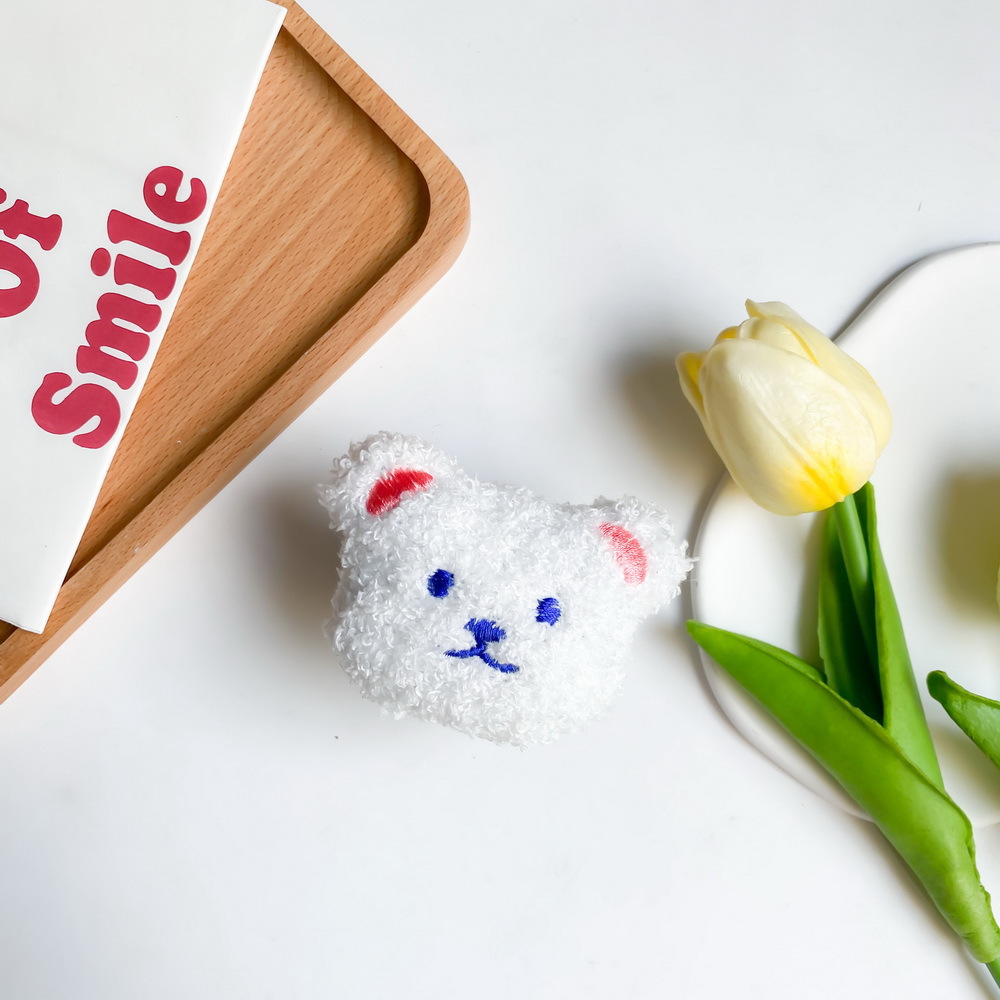 Plush bracket-bear head-white.JPG
