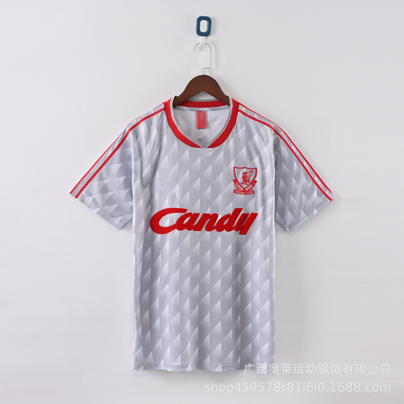 复古利物浦球衣Liverpool球迷版主场杰拉德俱乐部足球服足球球衣|undefined