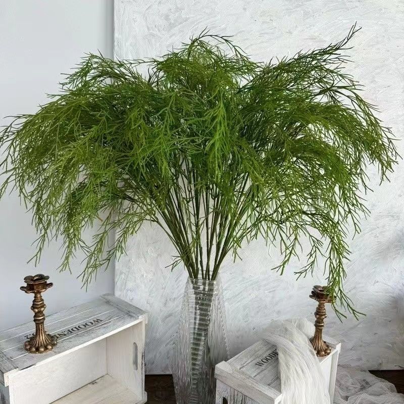 Asparagus Little Red Riding Book Explosions Asparagus Grass Simulation Green Plant Modeling Wedding Floral Mori Arrangement Green Plant Catkin