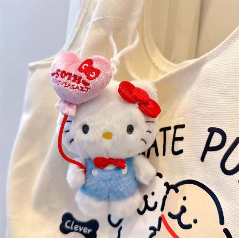 かわいいアニメハワイ水泳圏Kittyぬいぐるみストラップkt猫かばん掛けキーホルダープレゼント|undefined
