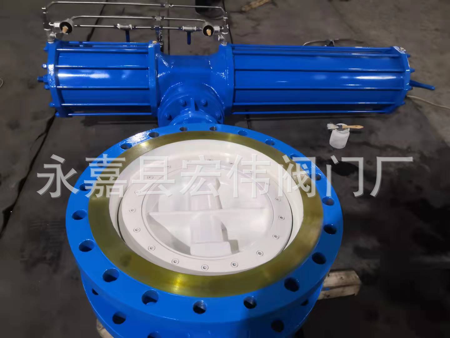 供应气动法兰蝶阀D643H-10C/16C、气动不锈钢蝶阀D643W-10P/16P