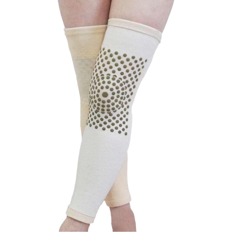 Ginger Wormwood self-heating knee pads for men and women elderly cold-proof warm plus velvet knee pads heating tourmaline extended knee pads