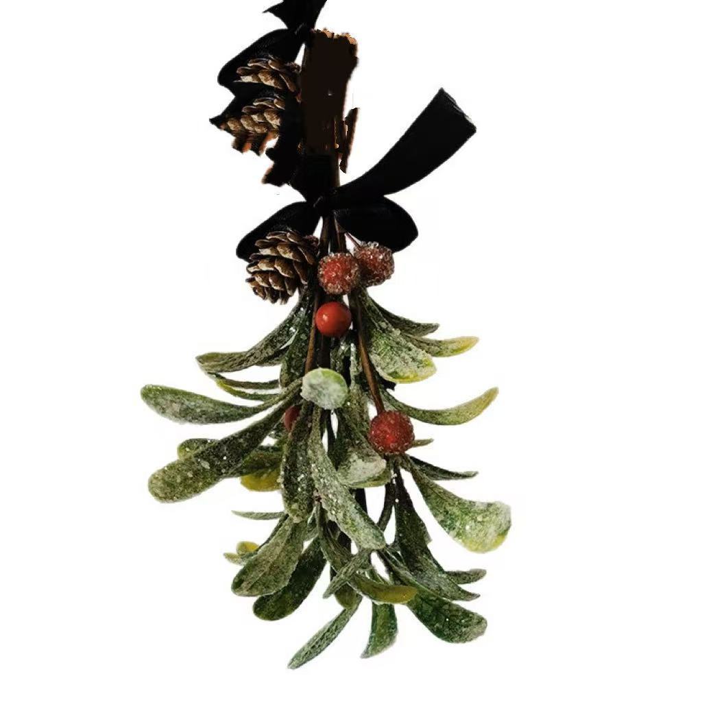 Plantas Verdes Artificiales, Decoraciones de Estilo Nórdico con Mistletoe, Adornos Simulados Transfronterizos, Decoración para Bodas y Hogar, Venta al por Mayor