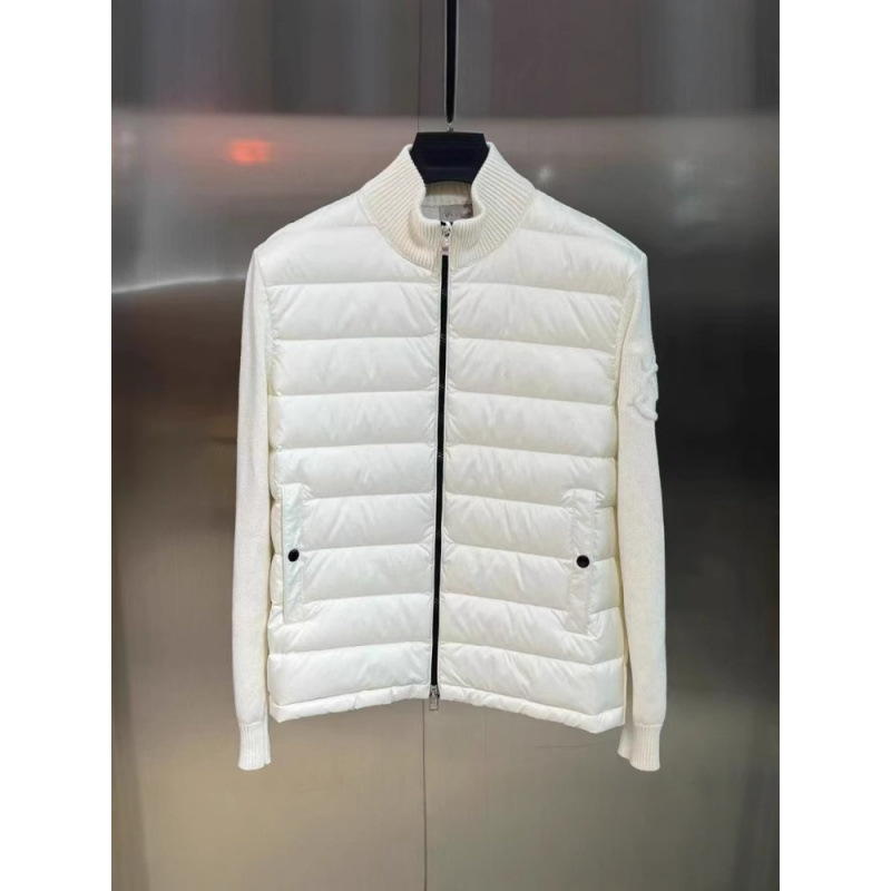 High-end Moncler men's down jacket with warm sweater and knitted sleeves, Moncler warm stand-up collar coat High-end Moncler men's down jacket with warm sweater and knitted sleeves, Moncler warm stand-up collar coat