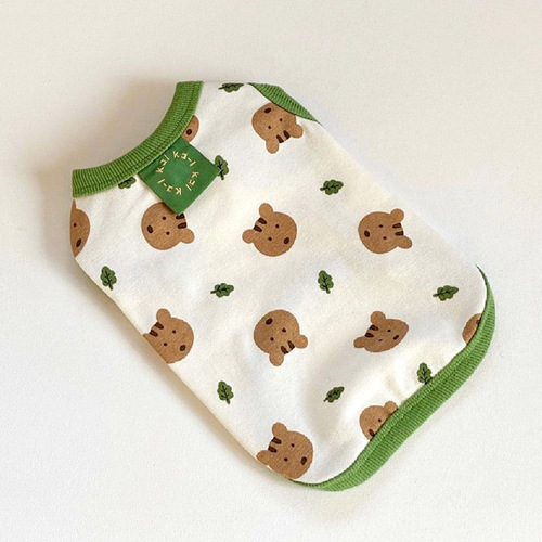 Dog summer vest, cat spring style breathable sling all over printed with little mice, small and medium-sized dogs, two-legged pet dog clothes