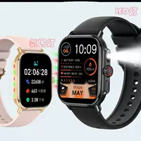 Умные часы 1.95″ TFT, Bluetooth 5.2, частотe пульса и насыщения крови кислородом (SpO2), фонарик