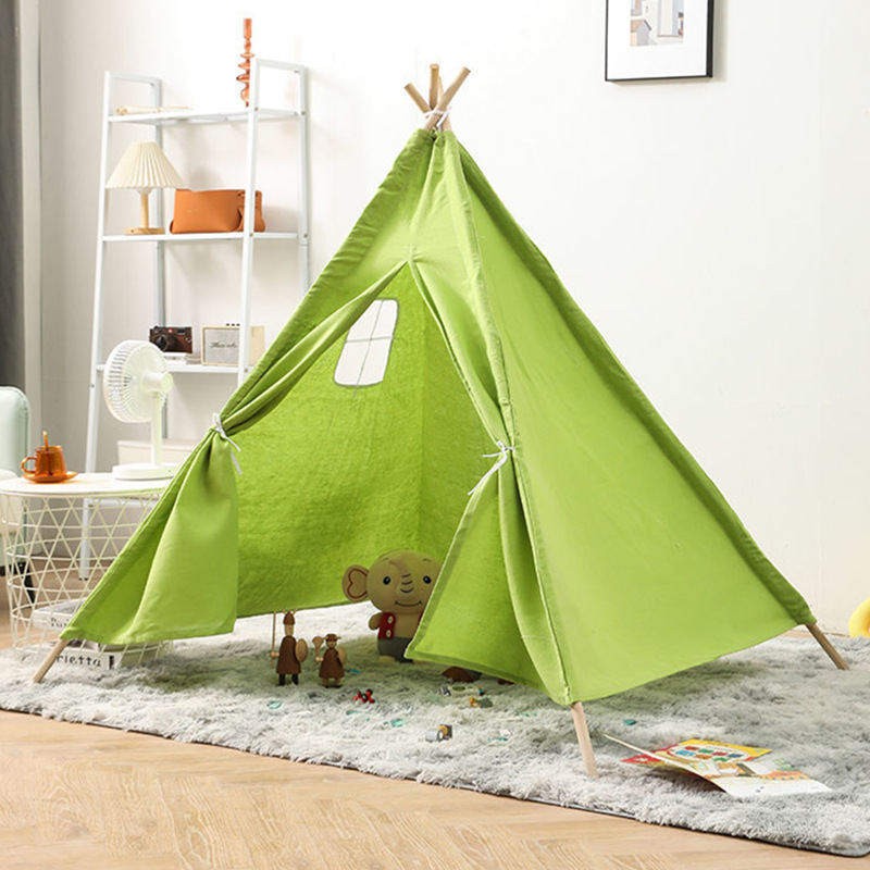 Tienda DE LOS NIÑOS carpa India pintura DIY graffiti hecho a mano actividades al aire libre bebé pintado a mano triángulo carpa