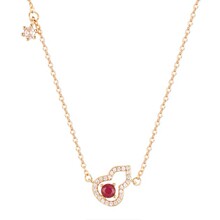 S925���yë����Ů����ʽ΢肼t��ʯ���J�����U��ë���