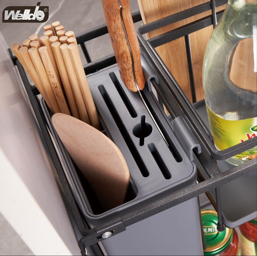 Welldo纬东 厨房地柜功能调味拉篮橱柜抽屉式功能调味拉篮