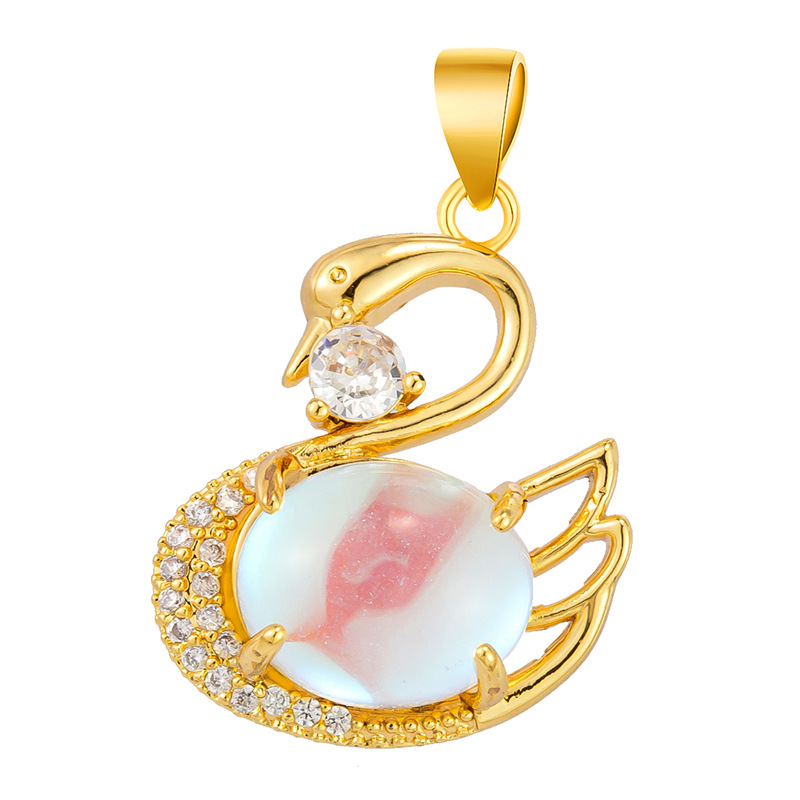 Douyin Venta caliente Colgante de microincrustaciones de cobre chapado al por mayor Cientos de colgantes de cobre opcionales a su gusto, fábrica de origen al por mayor sin cadena