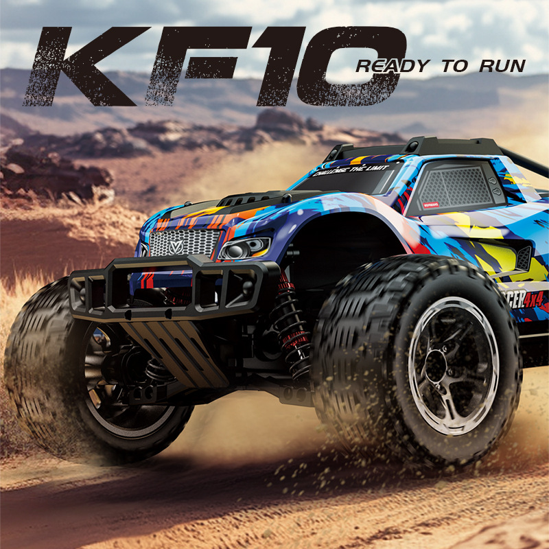 Cross-border KF10 escobillas de alta velocidad 1: 10 escala completa 4WD coche de control remoto de escalada cruzada coche de carreras RC juguetes