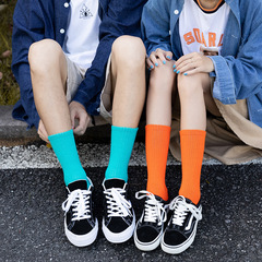 Men's Thick Towel Sole Mid-Calf Socks Ins Trendy 100% Cotton Sweatproof Anti-Odor Basketball Socks for Women Autumn and Winter