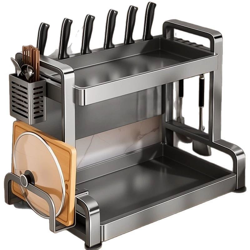 Shelf Rack Storage Box Countertop Kitchen from Yomiego