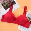Thin wireless bra, comfortable underwear for mother, breathable push up bra, for middle age, plus size