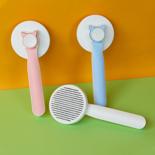 New pet comb manufacturer stainless steel needle to remove floating hair cat comb cleaning beauty supplies dog comb