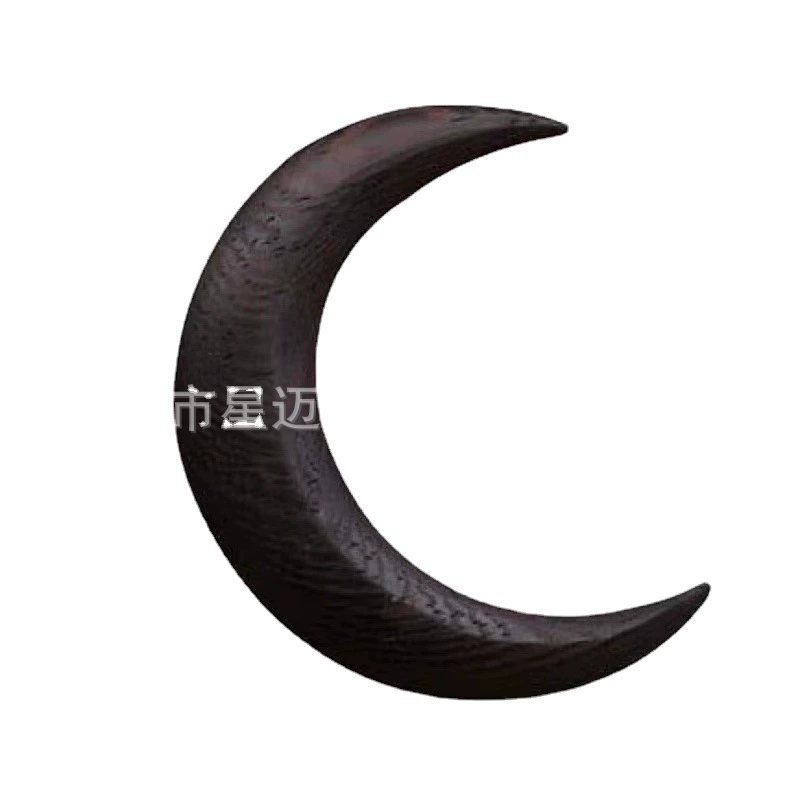 Заглушка для волос Moon, независимая станция, новая женская ручная резьба лунная заколка для волос, простая деревянная луна для причесок