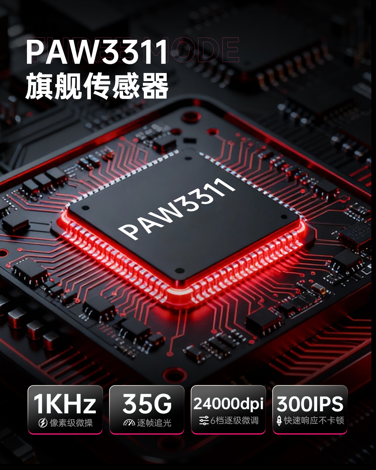 三模鼠标轻量化PAW3311游戏无线蓝牙带屏鼠标RGB充电底座源头工厂