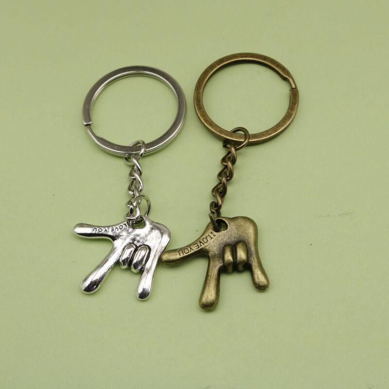 Temu AliExpress shein Xiyin Amazon Foreign Trade Explosions Jewelry I Love You Gesture Keychain Pendant