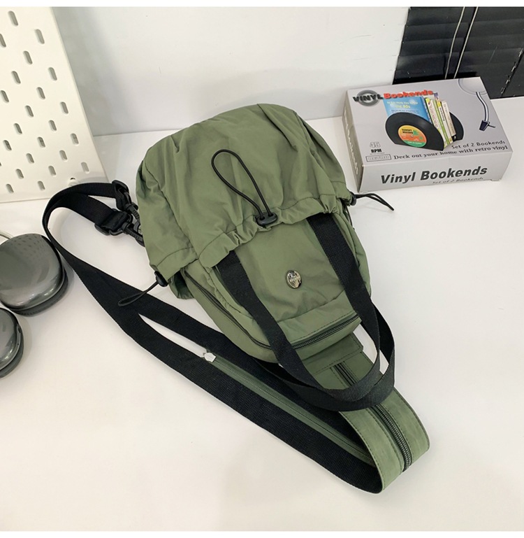 Backpack Men's And Women's 2025 Multifunctional Breast Bag Lightweight Nylon Cloth Bag Single Shoulder High Value Work Commuter Messenger Bag_voghion.com