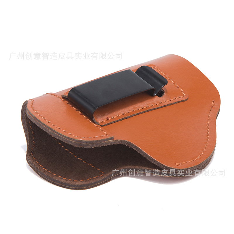 국경 간 야외 장비 새로운 GLOCK COWHIDE G17G19 홀스터 스텔스 전술 홀스터 EDC 홀스터