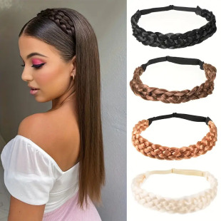 Spot Elastic Five-Strand Braided Hair Band Bohemian Style Fashion Hair Braid Wig Headband Hair Accessories Women