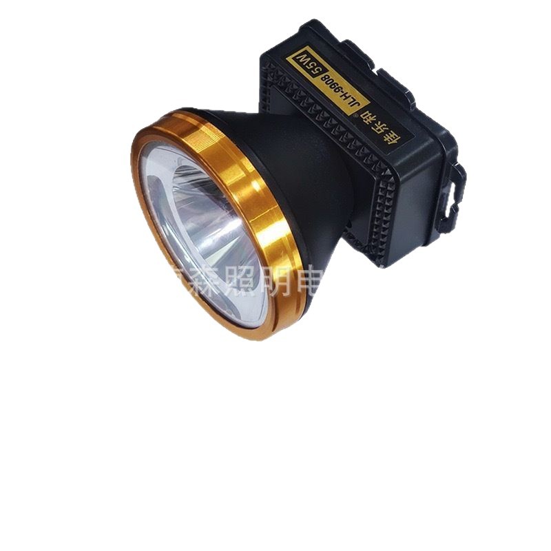 Lámpara de litio de emergencia de alta potencia montada en la cabeza Lámpara de litio mini carga exterior