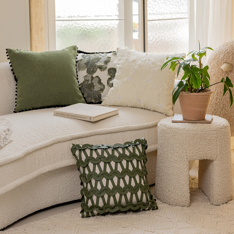 北欧のシンプルな編み物抱き枕寝室のソファーシートのクッションの軽い豪華なサンプルプレートの間のホテルの民宿抱き枕カバーの卸売り
