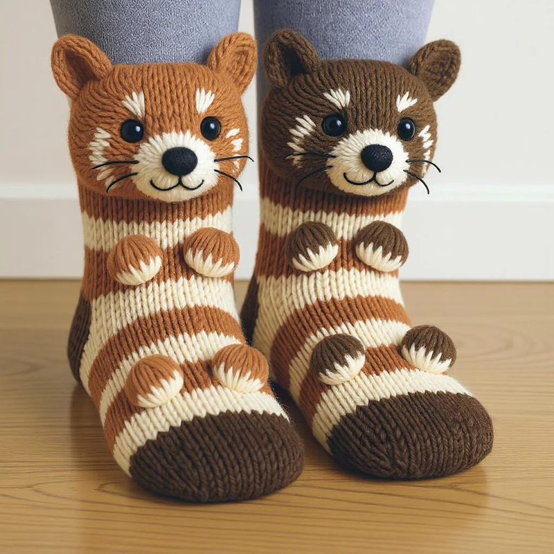 跨境新款Animal Socks动物袜子舒适可爱充满魅力|undefined